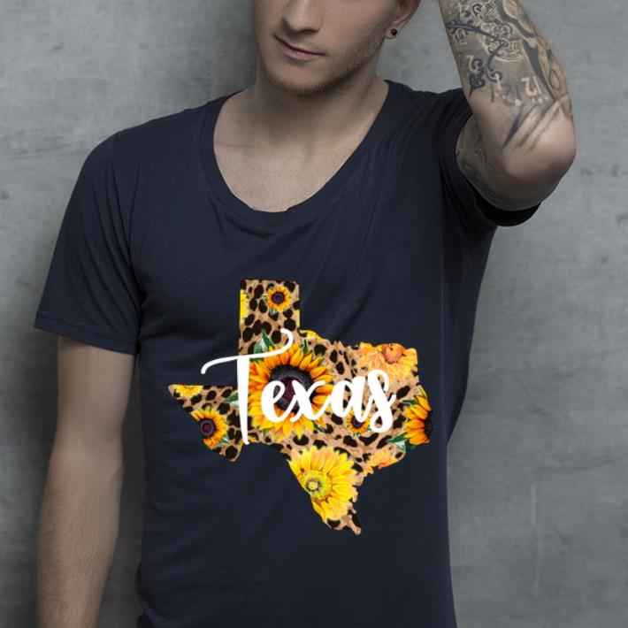 Premium Texas Sunflower Wildflower State Map shirt 4 - Premium Texas Sunflower Wildflower State Map shirt