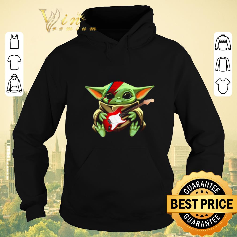 Pretty Baby Yoda hug Electric guitar Star Wars shirt sweater 4 - Pretty Baby Yoda hug Electric guitar Star Wars shirt sweater