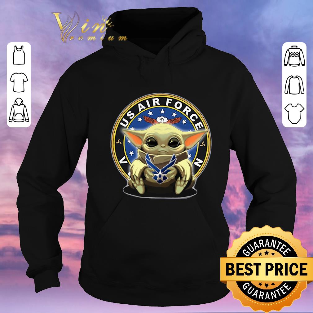 Pretty Star Wars Baby Yoda Hug US Air Force shirt sweater 4 - Pretty Star Wars Baby Yoda Hug US Air Force shirt sweater