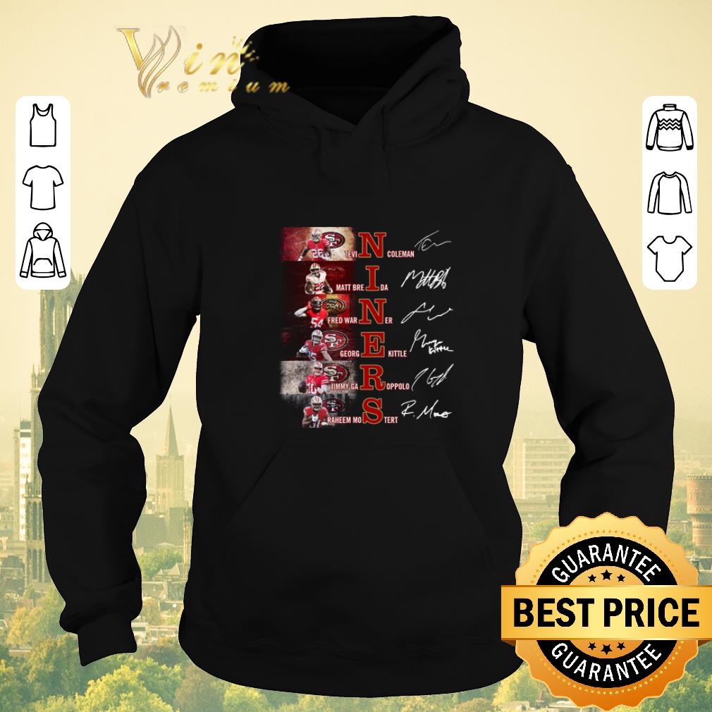 Top San Francisco 49ers Niners Tevin Coleman Matt Breida signatures shirt sweater 4 - Top San Francisco 49ers Niners Tevin Coleman Matt Breida signatures shirt sweater