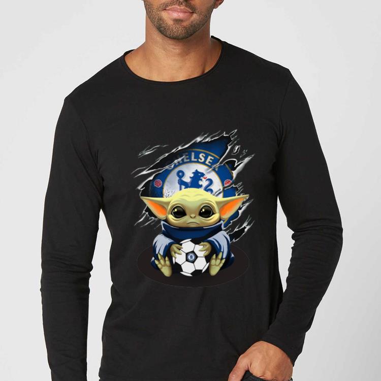 Top Star Wars Baby Yoda Blood Inside Chelsea shirt 4 - Top Star Wars Baby Yoda Blood Inside Chelsea shirt