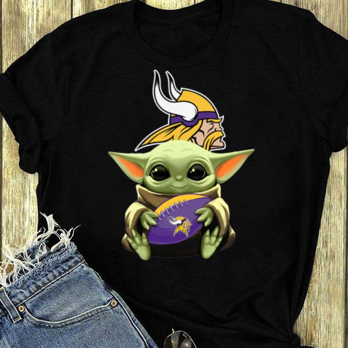 Top Star Wars Baby Yoda Hug Minnesota Vikings shirt 4 - Top Star Wars Baby Yoda Hug Minnesota Vikings shirt