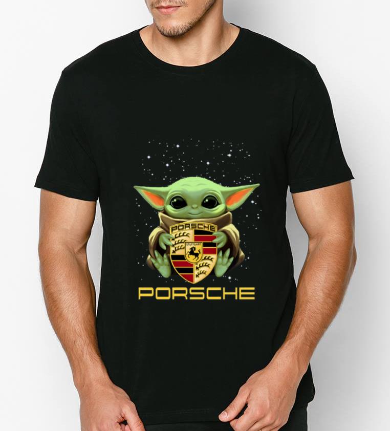 Top Star Wars Baby Yoda hug Porsche AG logo shirt Top Star Wars Baby Yoda hug Porsche AG logo shirt 4 - Top Star Wars Baby Yoda hug Porsche AG logo shirt