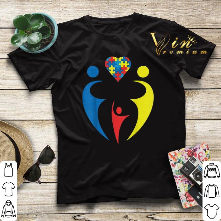Autism Awarness Family Trio Heart Puzzle shirt sweater 4 - Autism Awarness Family Trio Heart Puzzle shirt sweater