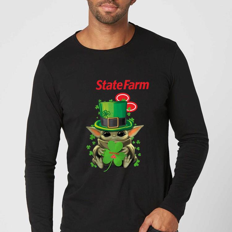 Awesome Baby Yoda State Farm Shamrock St Patrick s Day shirt 4 - Awesome Baby Yoda State Farm Shamrock St. Patrick’s Day shirt