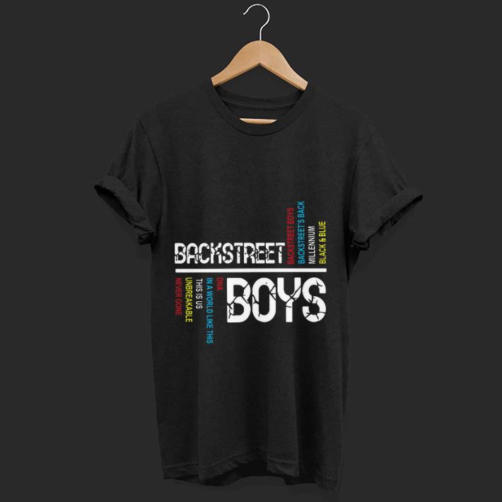 Awesome Backstreet boys backstreet s back millennium black and blue shirt 4 - Awesome Backstreet boys backstreet’s back millennium black and blue shirt
