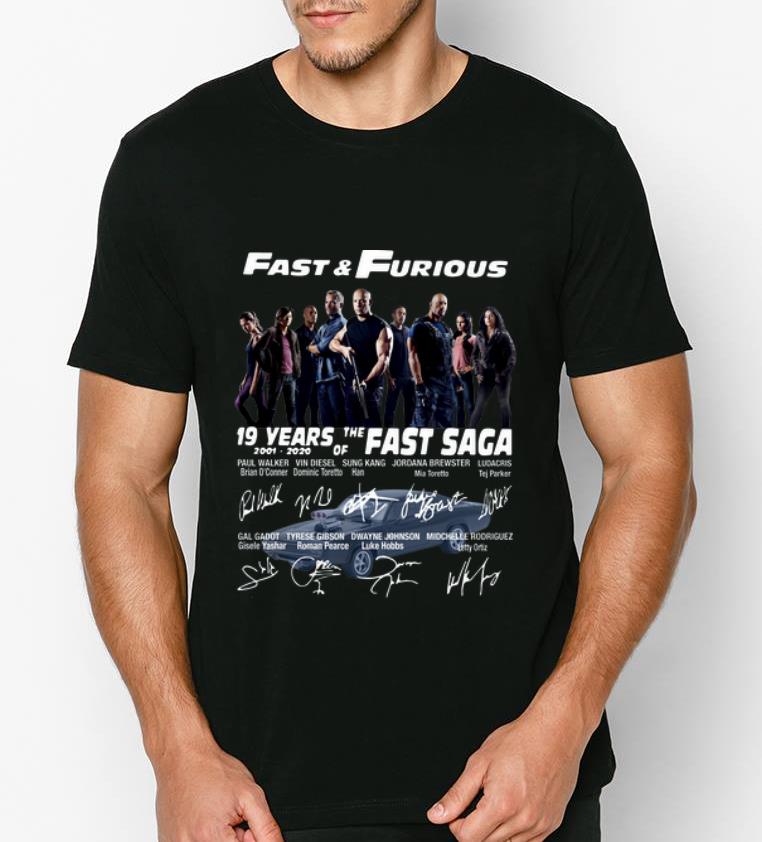 Awesome Fast And Furious 19 Years Of The Fast Saga 2001 2020 Signatures shirt 4 - Awesome Fast And Furious 19 Years Of The Fast Saga 2001-2020 Signatures shirt