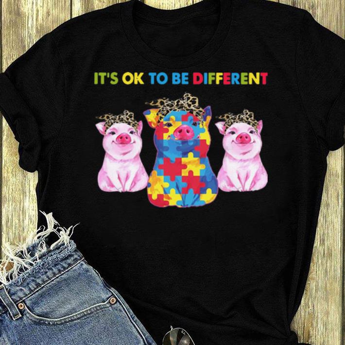 Awesome Pigs It s Ok To Be Different Autism shirt 4 - Awesome Pigs It’s Ok To Be Different Autism shirt