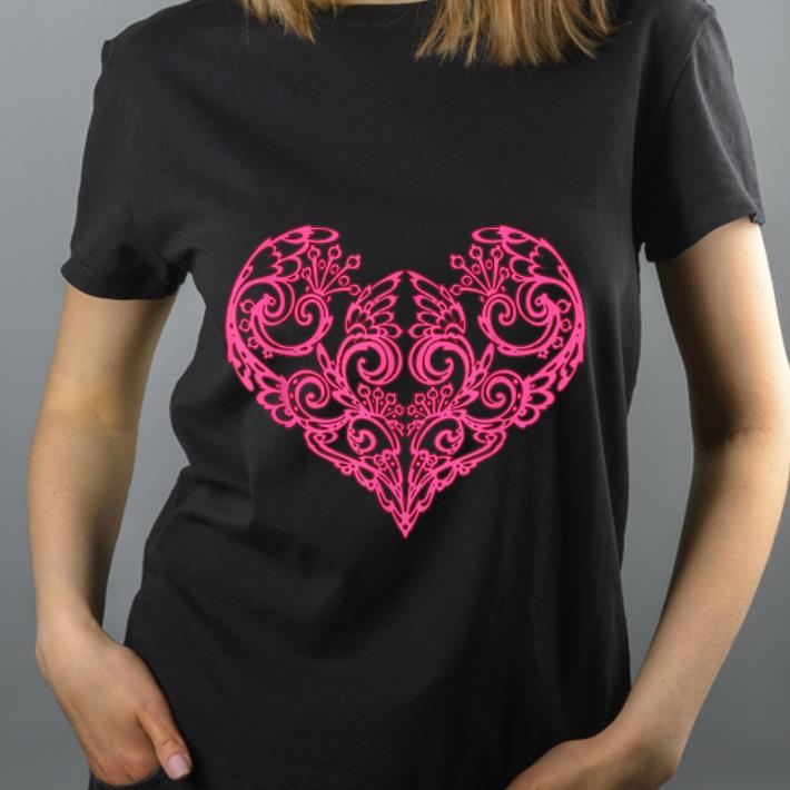 Awesome Pink Swirly Heart shirt 4 - Awesome Pink Swirly Heart shirt