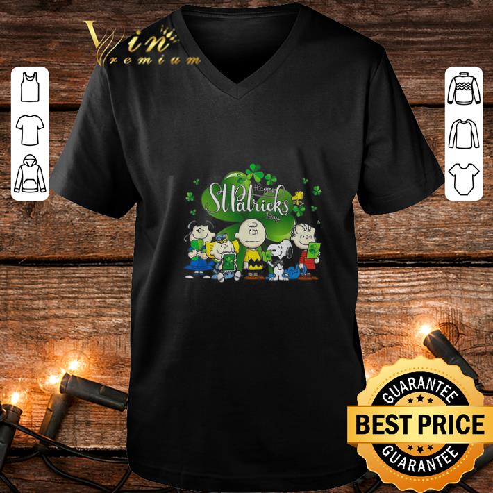 Awesome Snoopy Charlie Brown Woodstock happy St Patrick s day shanrock shirt 4 - Awesome Snoopy Charlie Brown Woodstock happy St. Patrick’s day shanrock shirt