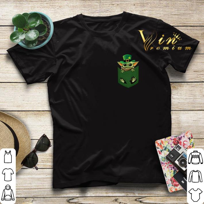 Baby Yoda St patrick s day pocket shirt sweater 4 - Baby Yoda St patrick’s day pocket shirt sweater
