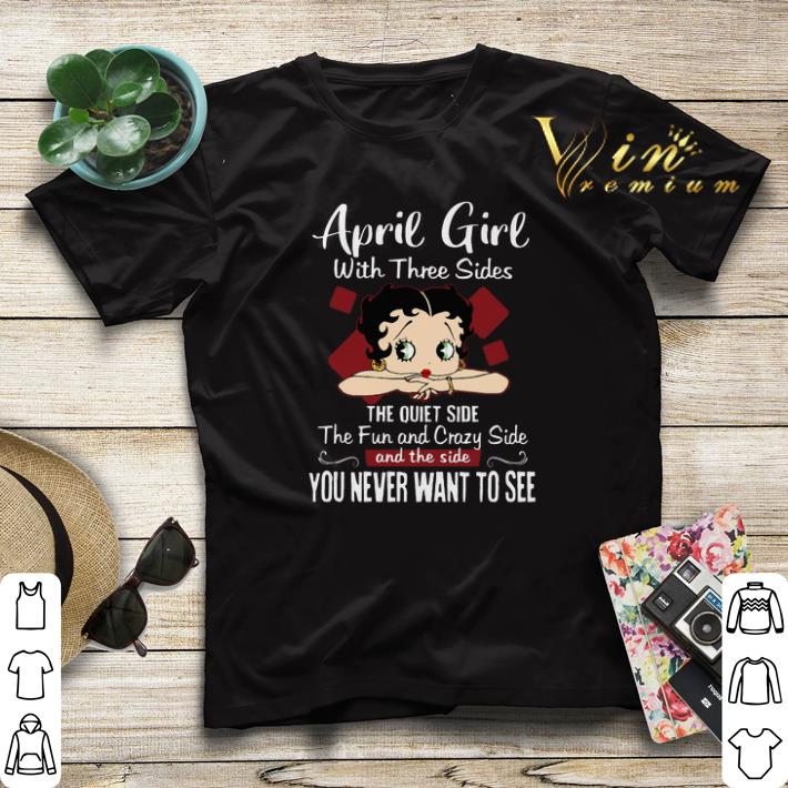Betty Boop April girl with three sides the quiet side the fun shirt sweater 4 - Betty Boop April girl with three sides the quiet side the fun shirt sweater