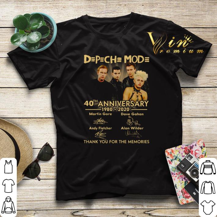 Depeche Mode 40th anniversary 1980 2020 signature thank memories shirt sweater 4 - Depeche Mode 40th anniversary 1980 2020 signature thank memories shirt sweater