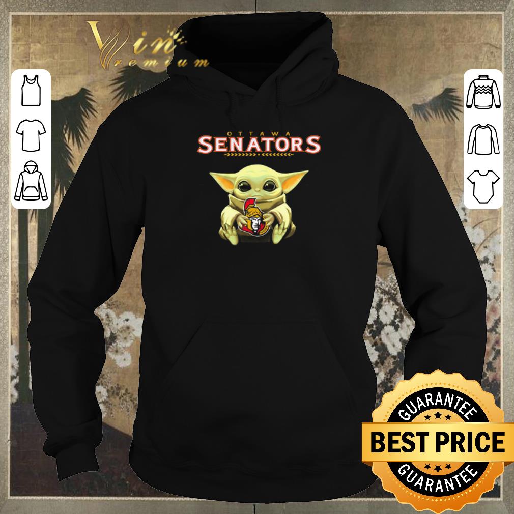 Funny Baby Yoda hug Ottawa Senators Star Wars shirt sweater 4 - Funny Baby Yoda hug Ottawa Senators Star Wars shirt sweater