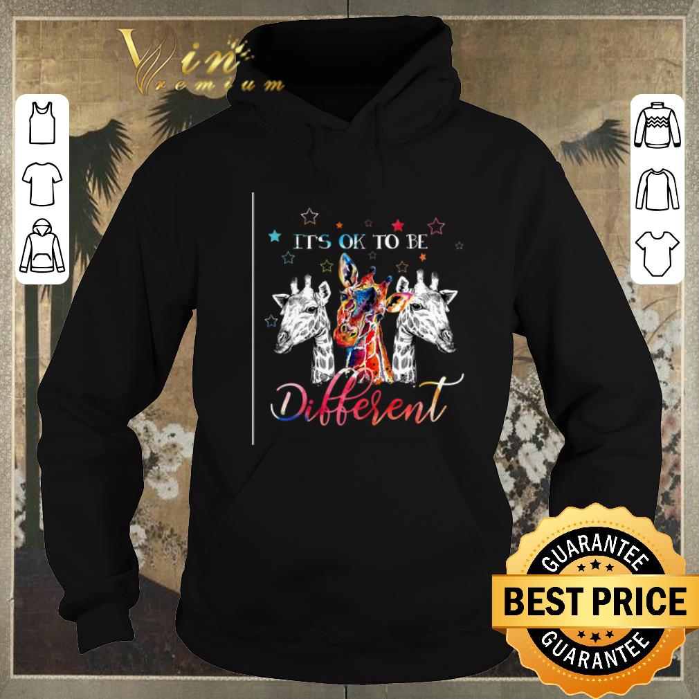 Funny Giraffes it s ok to be different colors shirt sweater 4 - Funny Giraffes it's ok to be different colors shirt sweater