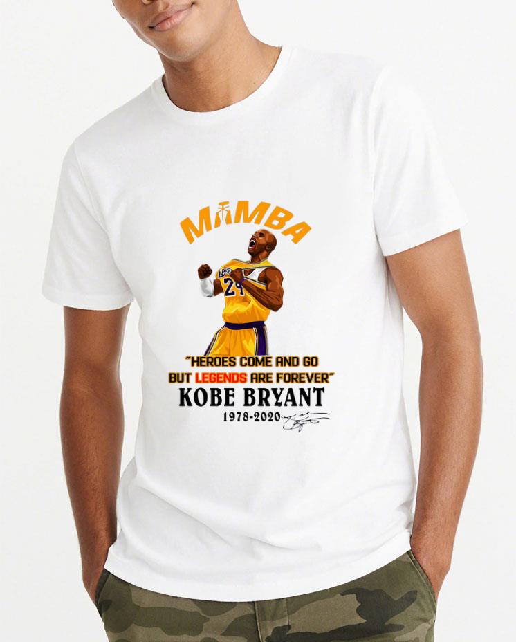 Great Mamba Heroes Come And Go But Legends Are Forever Kobe Bryant 1978 2020 Signature shirt 4 - Great Mamba Heroes Come And Go But Legends Are Forever Kobe Bryant 1978-2020 Signature shirt