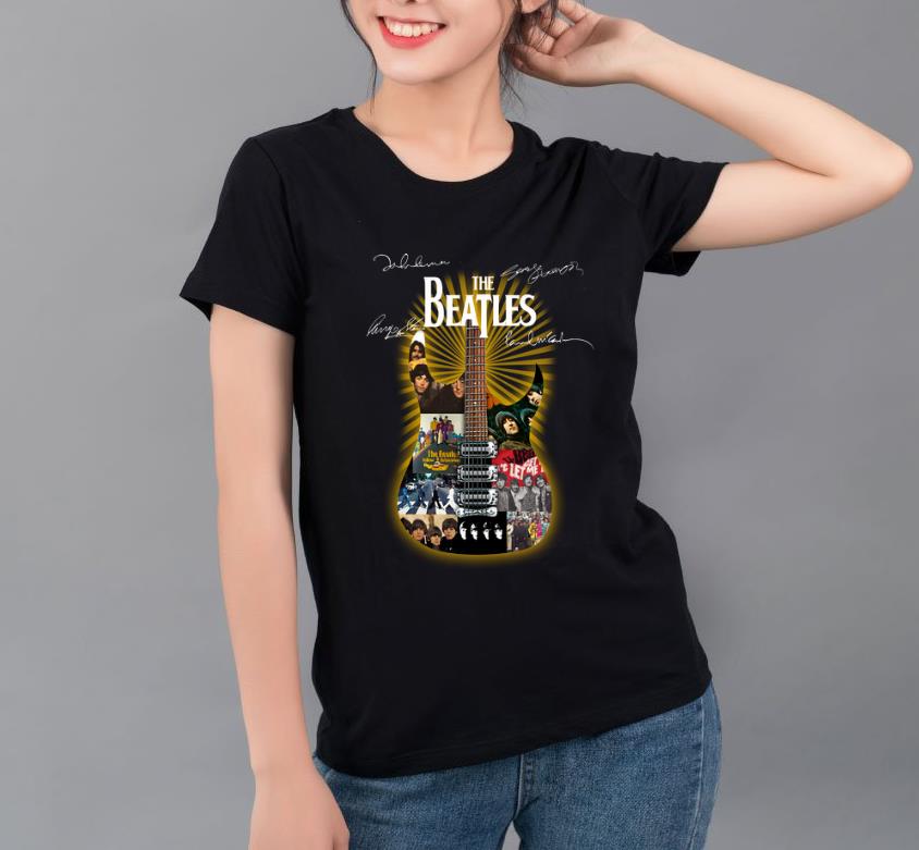 Great Signatures The Beatles Guitarist shirt 4 - Great Signatures The Beatles Guitarist shirt