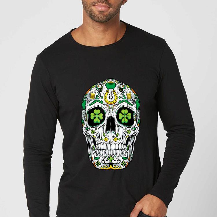 Great Sugar Skull St Patricks Day Of The Dead Women Shamrock Gifts shirt 4 - Great Sugar Skull St Patricks Day Of The Dead Women Shamrock Gifts shirt