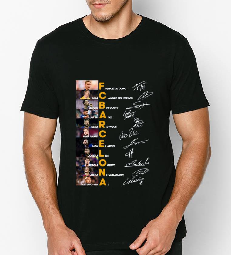 Hot Fc Barcelona Frenkie De Jong Marc Andre Ter Stegen Sergio Busquets Signature shirt 4 - Hot Fc Barcelona Frenkie De Jong Marc Andre Ter Stegen Sergio Busquets Signature shirt