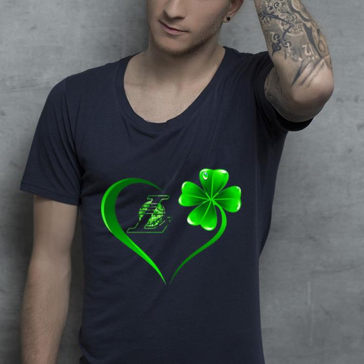 Hot Heart Irish Los Angeles Laker St Patrick s Day shirt 4 - Hot Heart Irish Los Angeles Laker St. Patrick's Day shirt