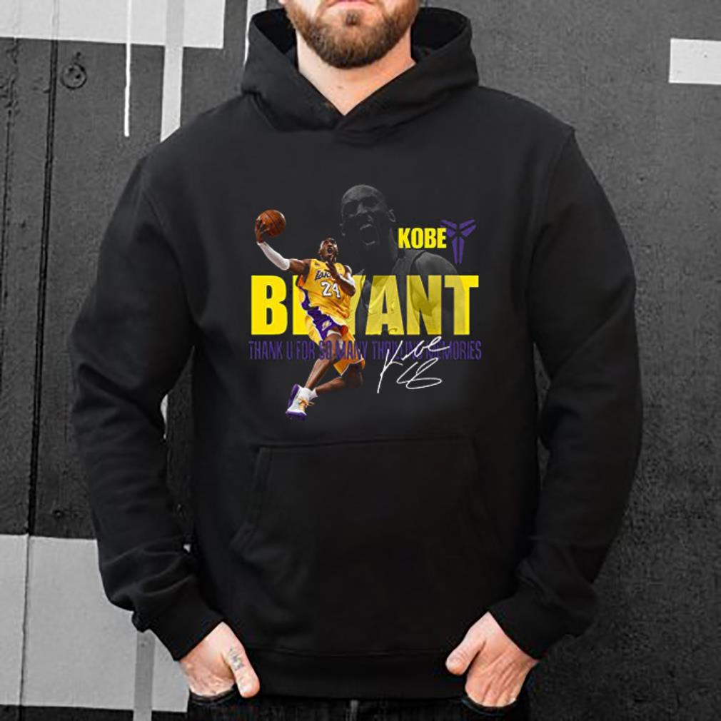 Hot Kobe Bryant Los Angeles Lakers Thank You For So Many Memories Signature shirt 4 - Hot Kobe Bryant Los Angeles Lakers Thank You For So Many Memories Signature shirt