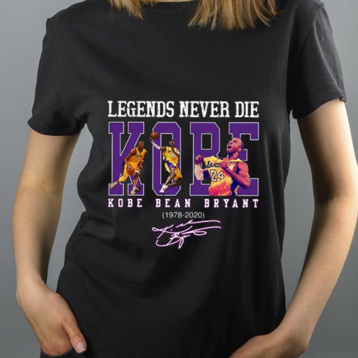 Hot Legends never die Kobe Bryant 1978 2020 signature shirt 4 - Hot Legends never die Kobe Bryant 1978 2020 signature shirt