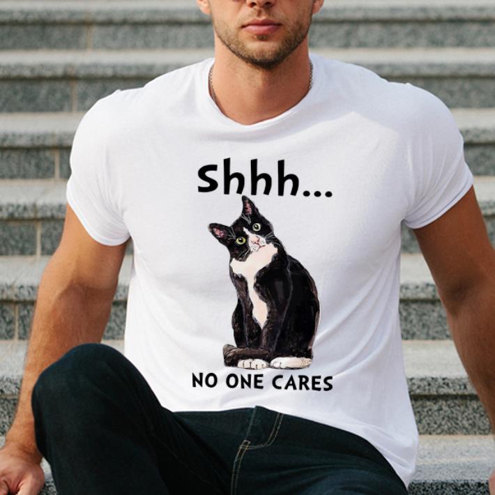 Hot Shhs No One Cares Cat Lovers shirt 4 - Hot Shhs No One Cares Cat Lovers shirt