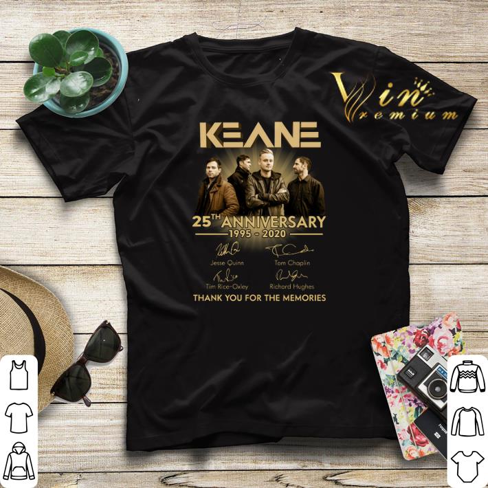 Keane 25th anniversary 1995 2020 signatures thank you for the memories shirt sweater 4 - Keane 25th anniversary 1995-2020 signatures thank you for the memories shirt sweater