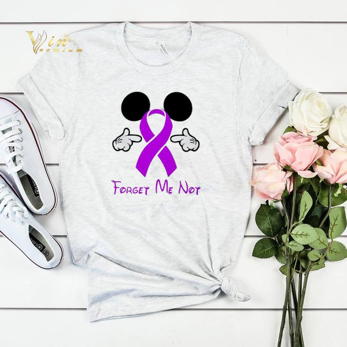 Mickey Mouse Forget me not Breast Cancer Awareness shirt sweater 4 - Mickey Mouse Forget me not Breast Cancer Awareness shirt sweater