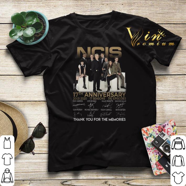 NCIS 17th anniversary 2003 2020 signatures thank you for the memories shirt sweater 4 - NCIS 17th anniversary 2003 2020 signatures thank you for the memories shirt sweater