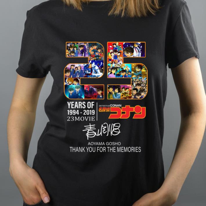 Nice 25 Years Of Detective Conan 1994 2019 Thank You For The Memories shirt 4 - Nice 25 Years Of Detective Conan 1994-2019 Thank You For The Memories shirt