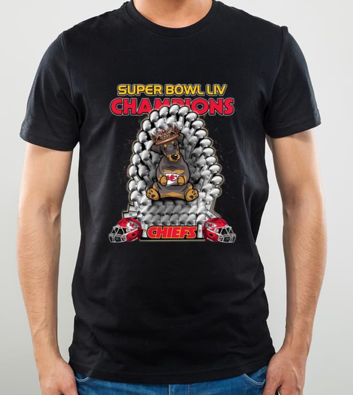 Nice Daschund Iron Throne Super Bowl LIV Champions Kansas City Chiefs shirt 4 - Nice Daschund Iron Throne Super Bowl LIV Champions Kansas City Chiefs shirt