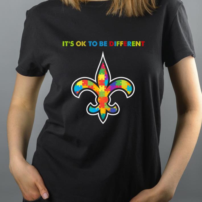 Nice It s ok to be different New Orleans Saints Autism Awareness shirt 4 - Nice It's ok to be different New Orleans Saints Autism Awareness shirt