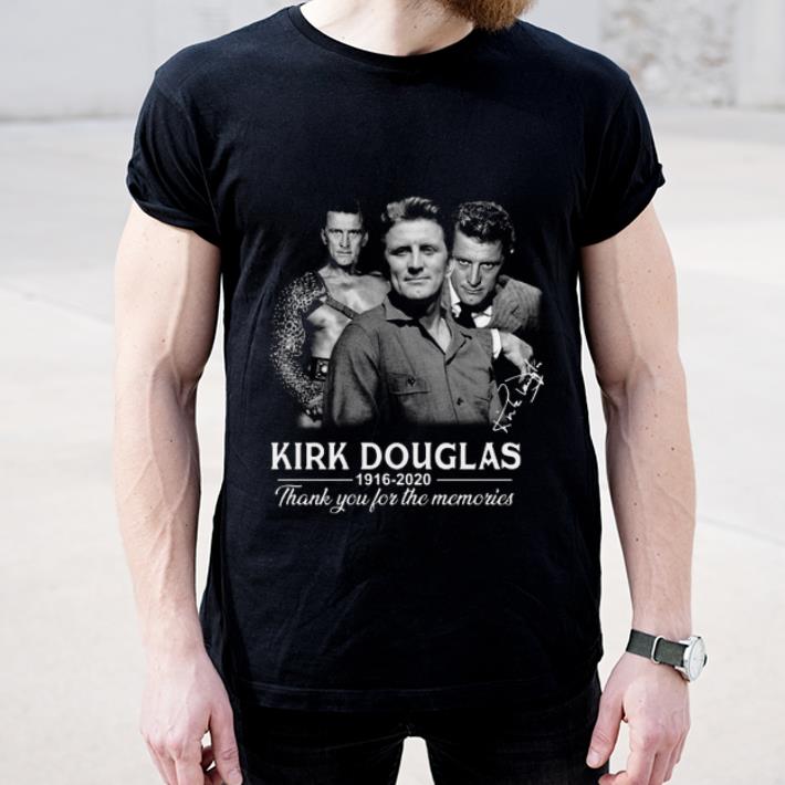 Nice Kirk Douglas 1916 2020 thank you for the memories signature shirt 4 - Nice Kirk Douglas 1916 2020 thank you for the memories signature shirt