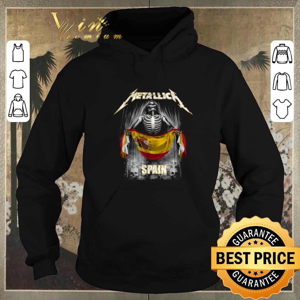 Nice Skeleton Metallica Spain flag shirt sweater 4 - Nice Skeleton Metallica Spain flag shirt sweater