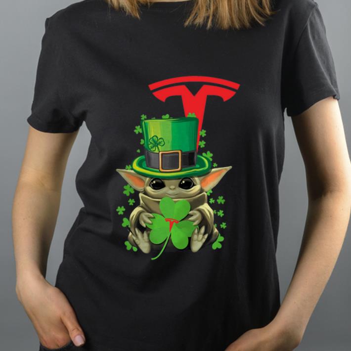 Nice Star Wars Baby Yoda Tesla Motors Shamrock St Patrick s Day shirt 4 - Nice Star Wars Baby Yoda Tesla Motors Shamrock St. Patrick’s Day shirt
