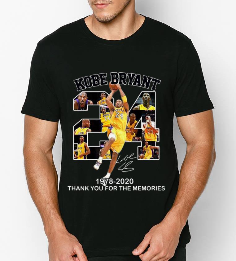 Official 24 Kobe Bryant 1978 2020 Thank You For The Memories Signature shirt 4 - Official 24 Kobe Bryant 1978 2020 Thank You For The Memories Signature shirt