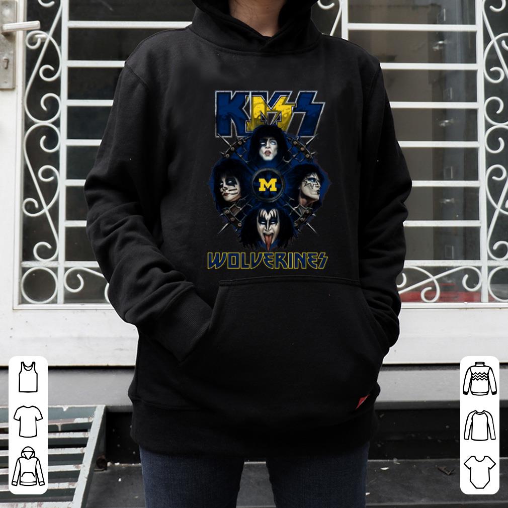 Official KISS Band Wolverines Michigan Wolverines shirt 4 - Official KISS Band Wolverines Michigan Wolverines shirt