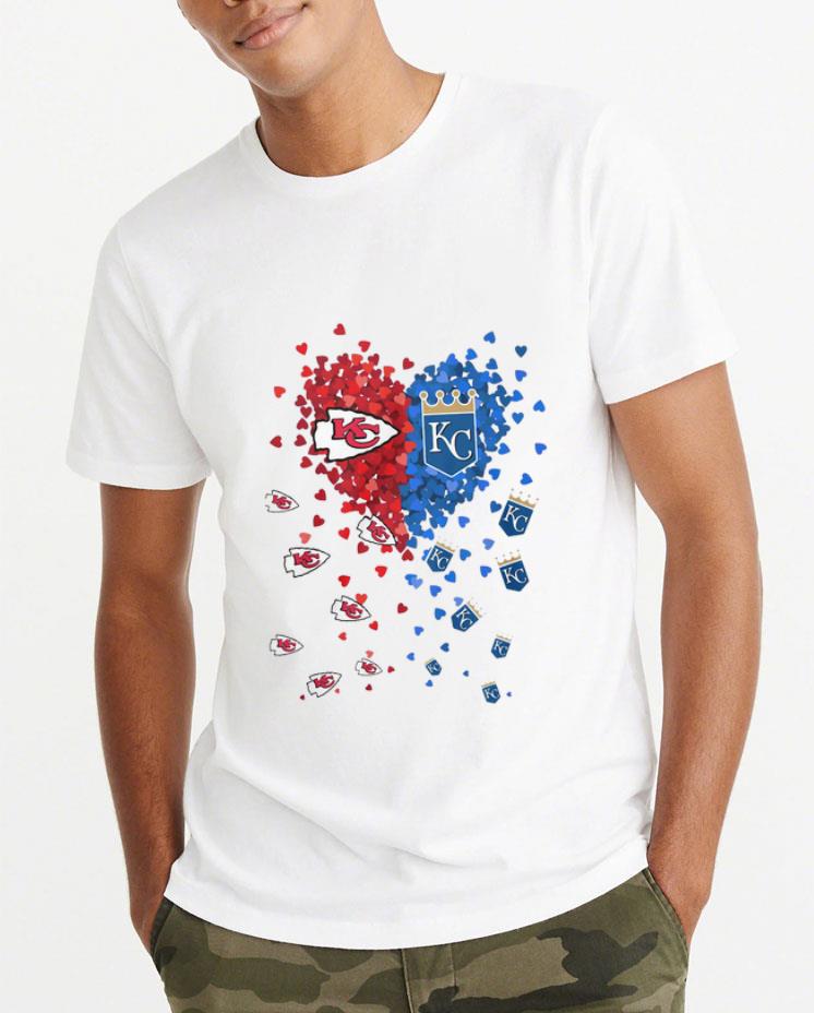 Official Kansas City Chiefs And Kansas City Royals Tiny Hearts Shape shirt 4 - Official Kansas City Chiefs And Kansas City Royals Tiny Hearts Shape shirt