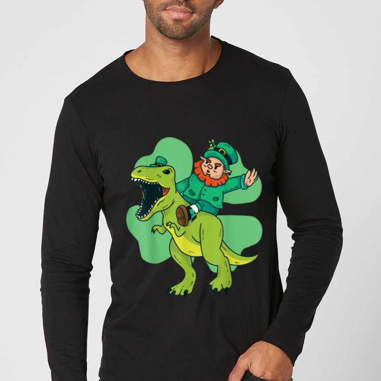 Official Leprechaun Riding T Rex Dinosaur St Patricks Day Gift shirt 4 - Official Leprechaun Riding T Rex Dinosaur St Patricks Day Gift shirt