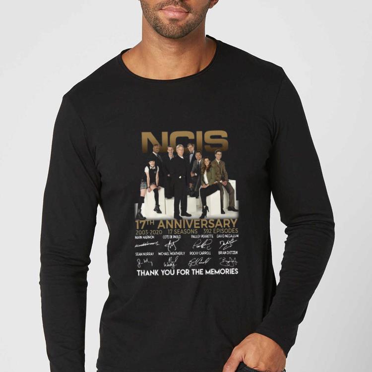 Official NCIS 17th anniversary 2003 2020 thank you for the memories shirt 4 - Official NCIS 17th anniversary 2003 – 2020 thank you for the memories shirt
