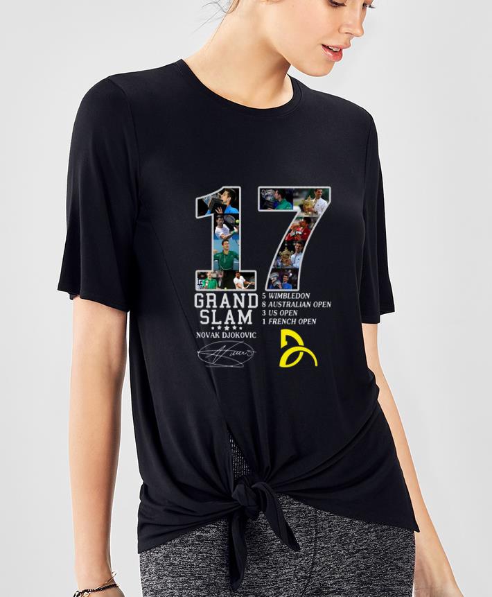 Official Novak Djokovic 17 Grand Slam Signatures shirt 4 - Official Novak Djokovic 17 Grand Slam Signatures shirt