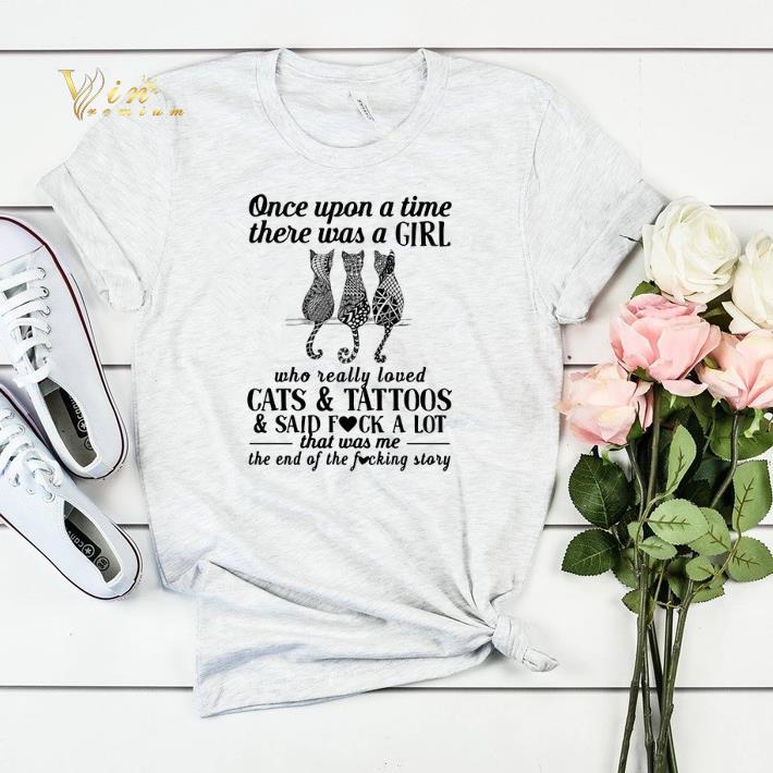 Once upon a time there was a girl who really loved cats and tattoos shirt sweater 4 - Once upon a time there was a girl who really loved cats and tattoos shirt sweater