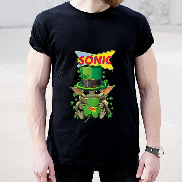 Original Baby Yoda Sonic Shamrock St Patrick s Day shirt 4 - Original Baby Yoda Sonic Shamrock St. Patrick’s Day shirt