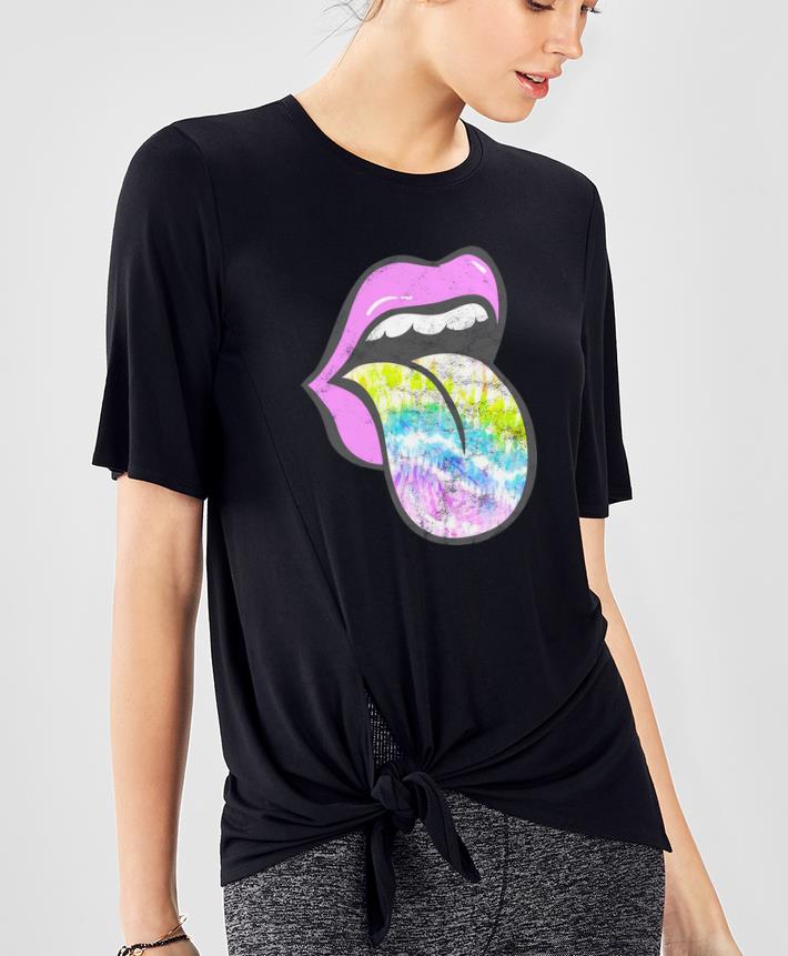 Original Lavender Rose Lips Tie Dye Tongue Out shirt 4 - Original Lavender Rose Lips Tie Dye Tongue Out shirt