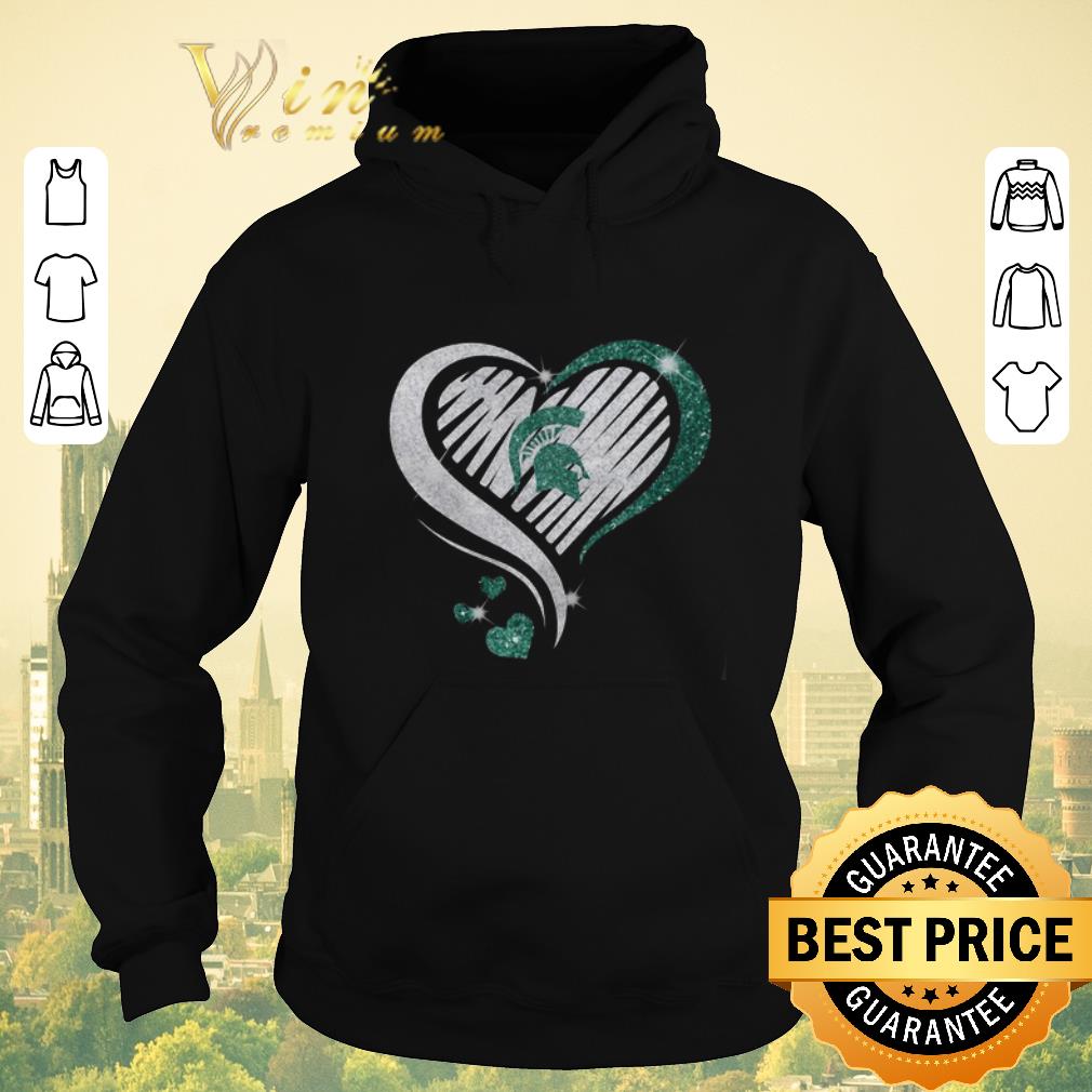 Original Michigan State Spartan diamond heart shirt sweater 4 - Original Michigan State Spartan diamond heart shirt sweater