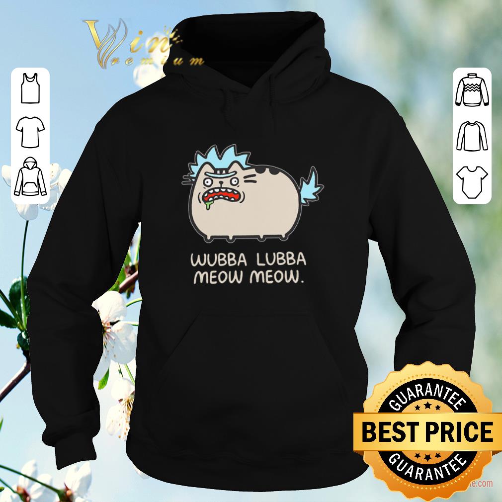 Original Rick and Morty Pusheen wubba lubba meow meow shirt sweater 4 - Original Rick and Morty Pusheen wubba lubba meow meow shirt sweater