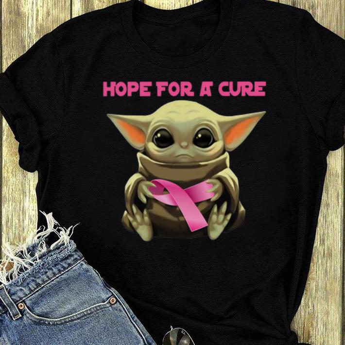 Original Star Wars Baby Yoda Hug Pink Ribbon Hope For A Cure shirt 4 - Original Star Wars Baby Yoda Hug Pink Ribbon Hope For A Cure shirt