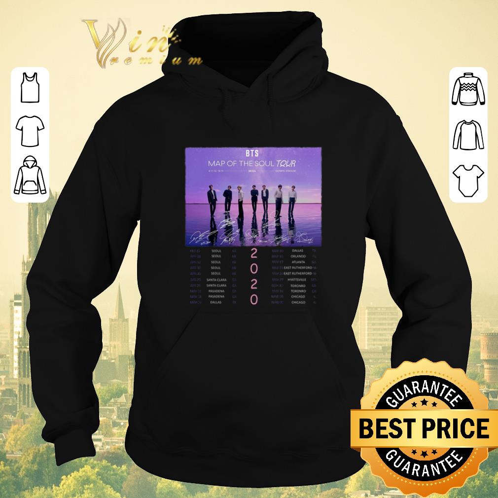 Premium BTS Map Of The Soul Tour 2020 signatures shirt sweater 4 - Premium BTS Map Of The Soul Tour 2020 signatures shirt sweater