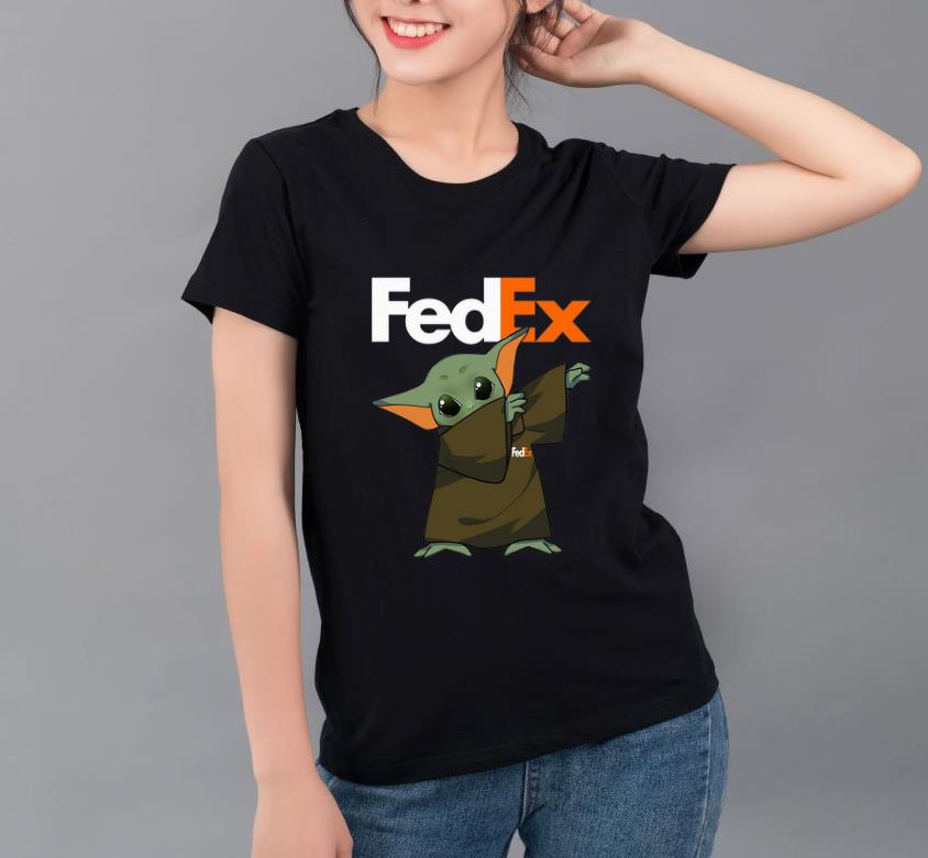 Premium Baby Yoda Dabbing Fedex shirt 4 - Premium Baby Yoda Dabbing Fedex shirt